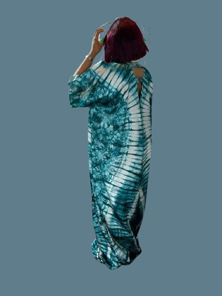 Adire Long Gown