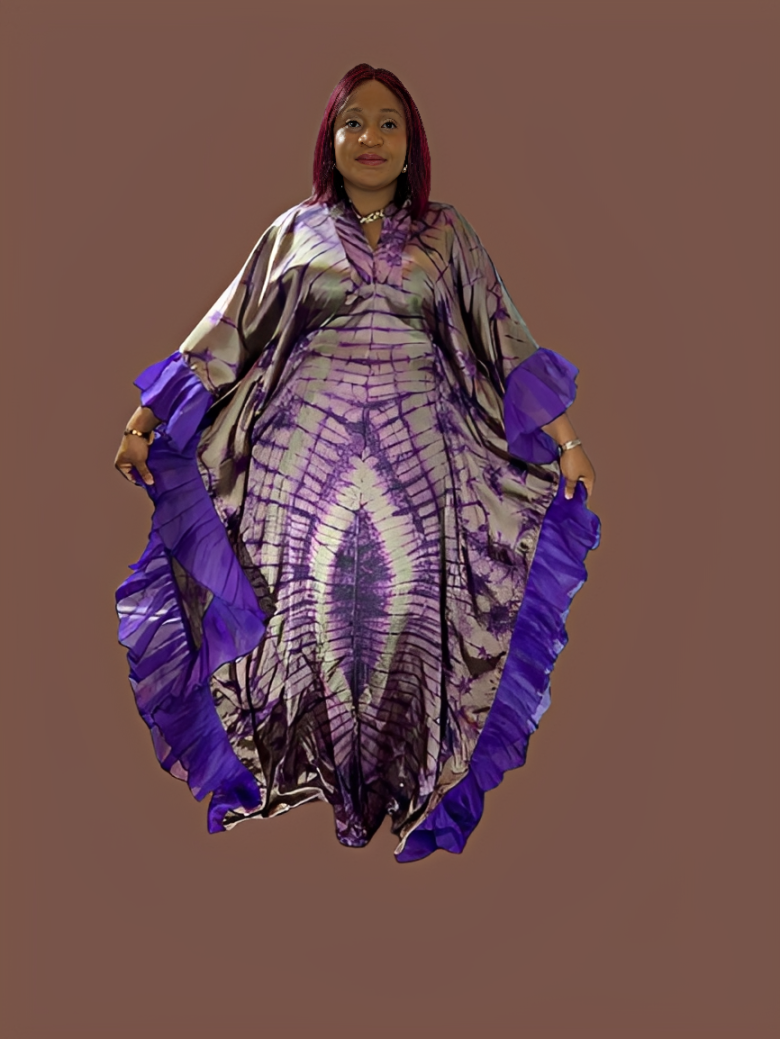 Adire Long Gown