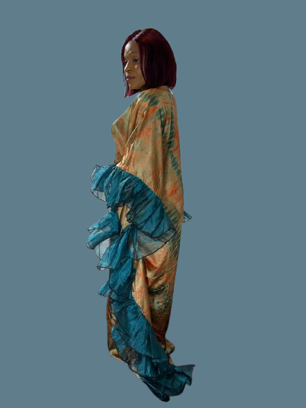 Adire Long Gown