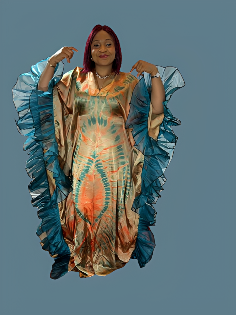 Adire Long Gown