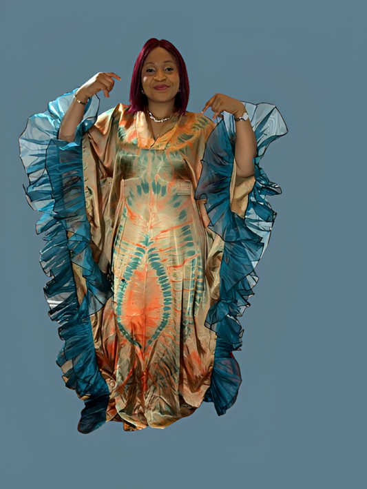 Adire Long Gown