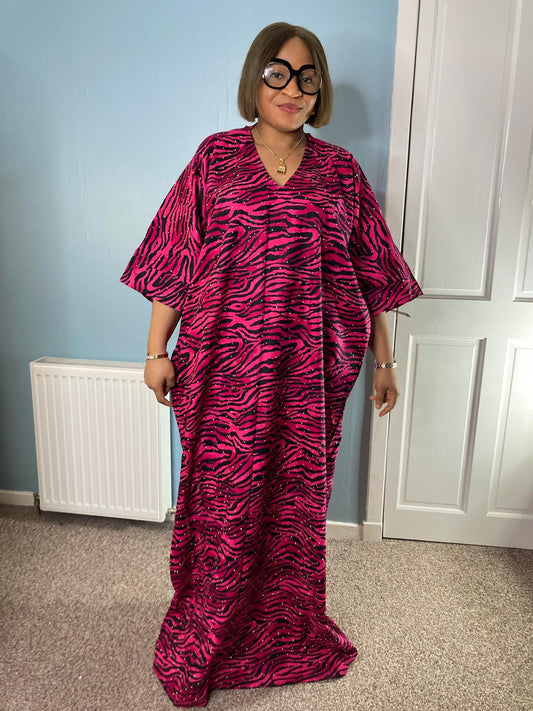 Ankara stoned long gown